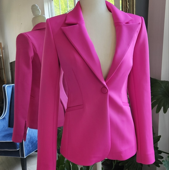 Good American Fuchsia Blazer SIZE 0 - Picture 6 of 16